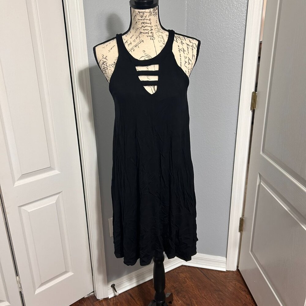 Jolie Womens Halter Style Neckline Detail Dress